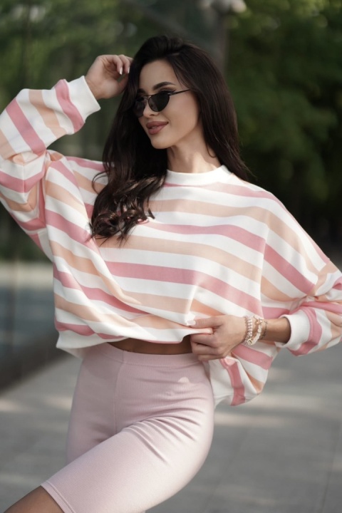Bluza w paski Lenoshka Multikolor Bluza w paski Lenoshka Multikolor