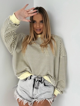 Bluza w paski Lenoshka Żółta