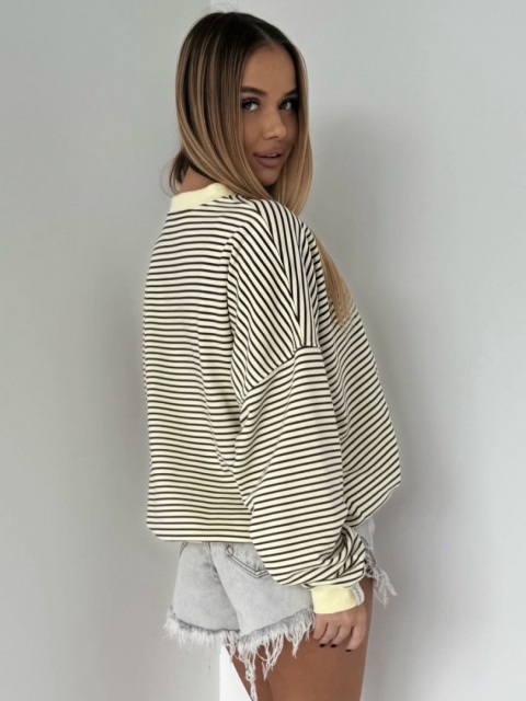 Bluza w paski Lenoshka Żółta Bluza w paski Lenoshka Żółta