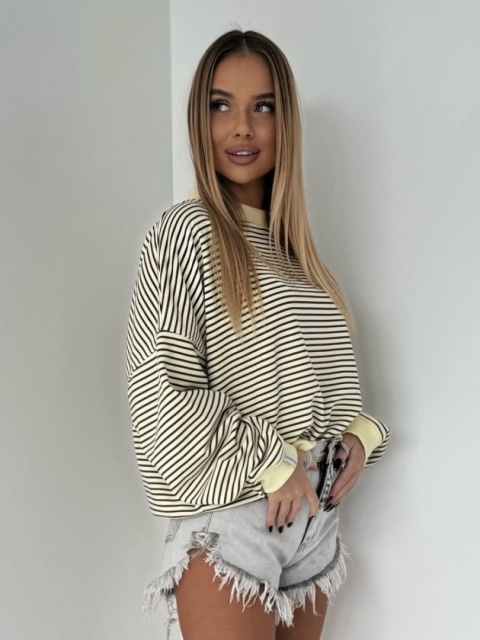 Bluza w paski Lenoshka Żółta Bluza w paski Lenoshka Żółta