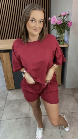 Komplet dresowy iLook Burgundowy