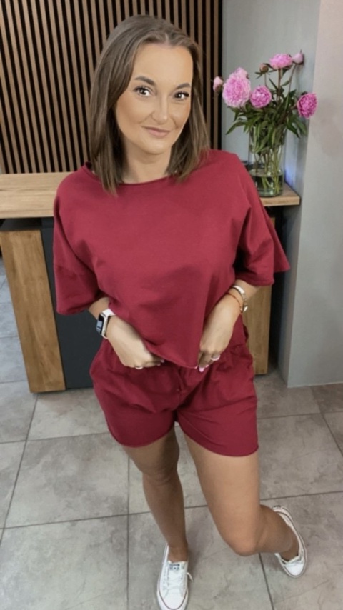Komplet dresowy iLook Burgundowy Komplet dresowy iLook Burgundowy