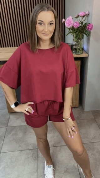 Komplet dresowy iLook Burgundowy
