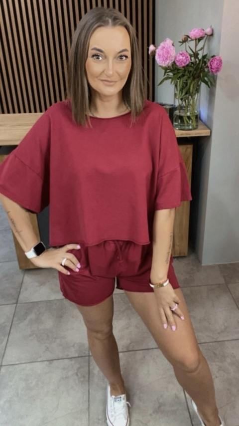 Komplet dresowy iLook Burgundowy Komplet dresowy iLook Burgundowy