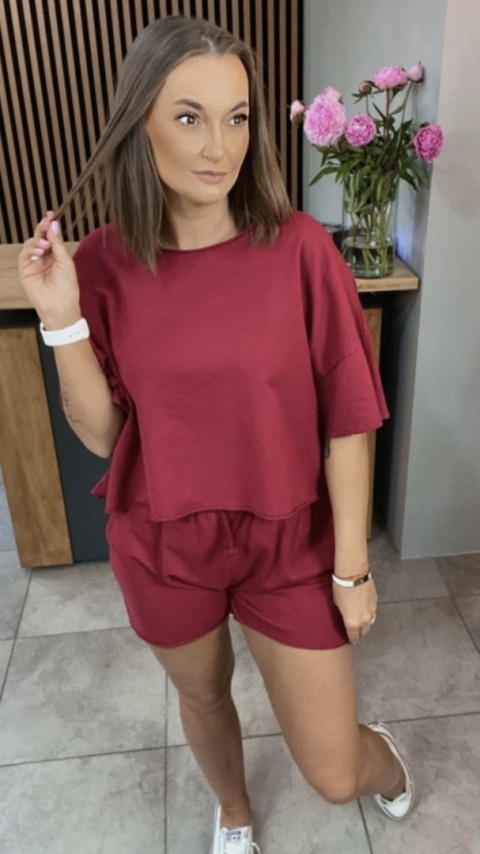 Komplet dresowy iLook Burgundowy Komplet dresowy iLook Burgundowy