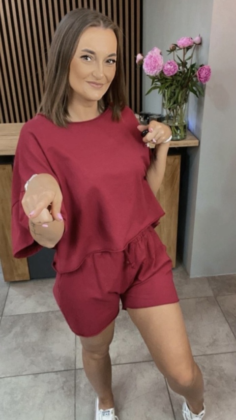 Komplet dresowy iLook Burgundowy Komplet dresowy iLook Burgundowy