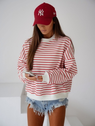 Bluza w paski czerwone Lenoshka