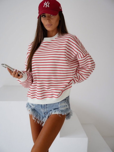 Bluza w paski czerwone Lenoshka Bluza w paski czerwone Lenoshka