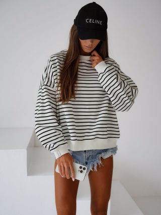 Bluza w paski czarne Lenoshka