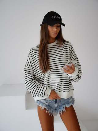 Bluza w paski czarne Lenoshka