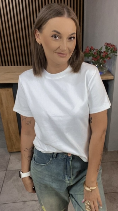 T-shirt MYSTAR Biały T-shirt MYSTAR Biały