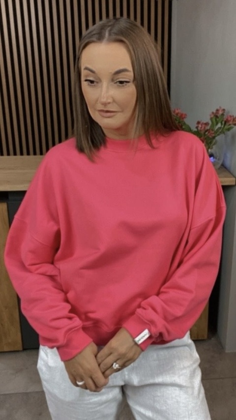 Bluza Basic Lenoshka Magenta Bluza Basic Lenoshka Magenta