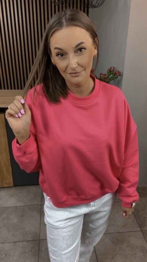 Bluza Basic Lenoshka Magenta Bluza Basic Lenoshka Magenta