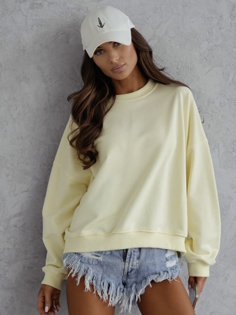 Bluza Basic Lenoshka Żółta Bluza Basic Lenoshka Żółta