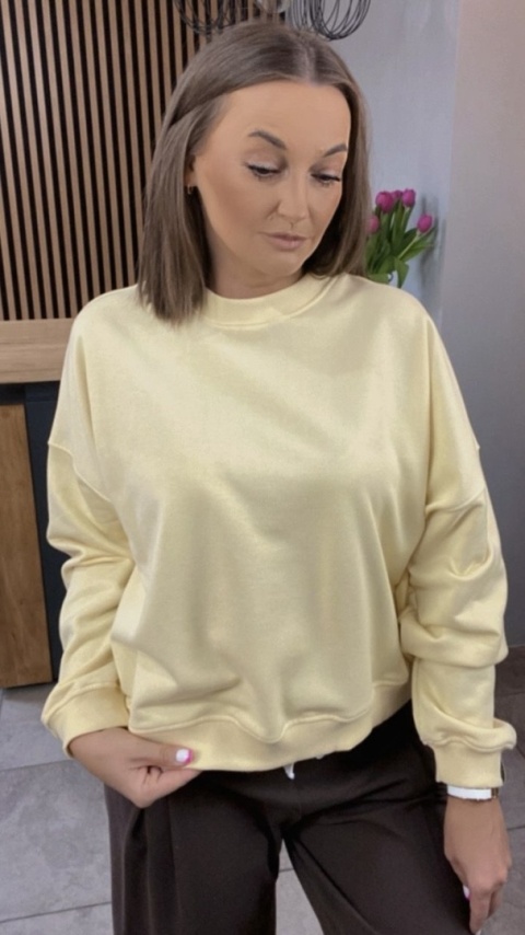 Bluza Basic Lenoshka Żółta Bluza Basic Lenoshka Żółta