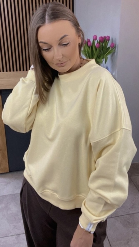 Bluza Basic Lenoshka Żółta Bluza Basic Lenoshka Żółta