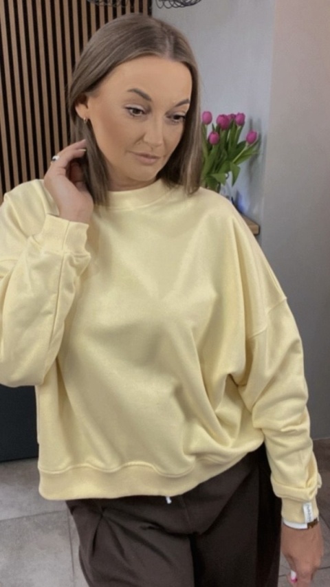 Bluza Basic Lenoshka Żółta Bluza Basic Lenoshka Żółta