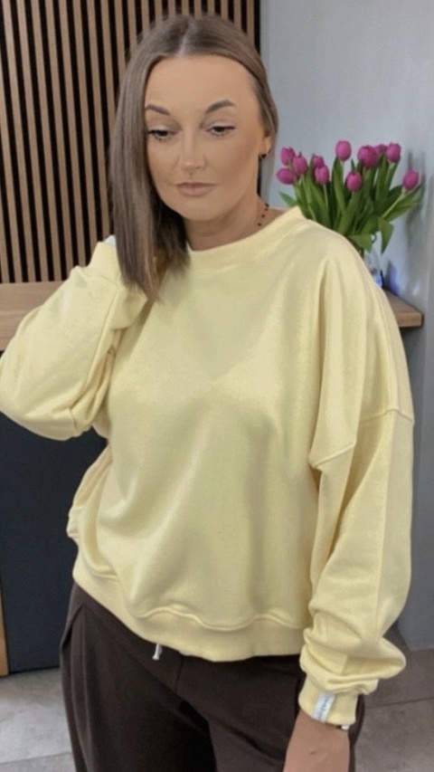 Bluza Basic Lenoshka Żółta Bluza Basic Lenoshka Żółta