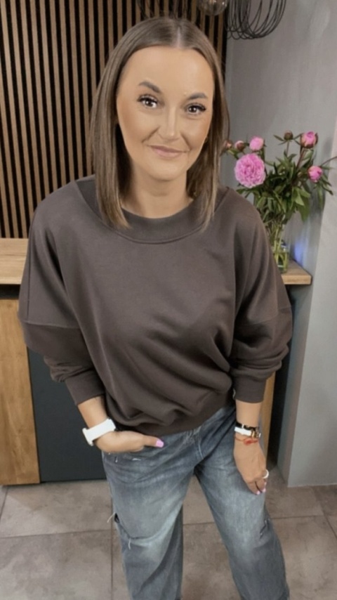 Bluza Basic Lenoshka Czekolada Bluza Basic Lenoshka Czekolada
