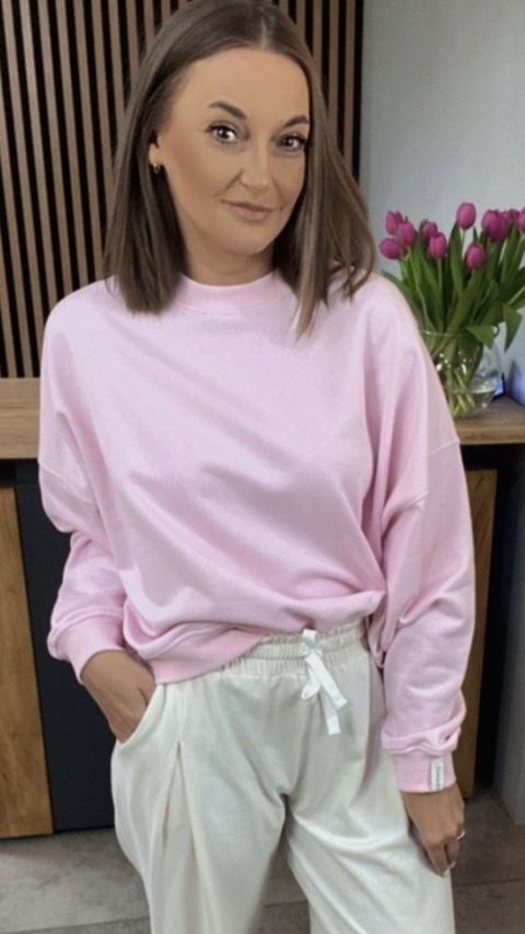 Bluza Basic Lenoshka Pink Bluza Basic Lenoshka Pink