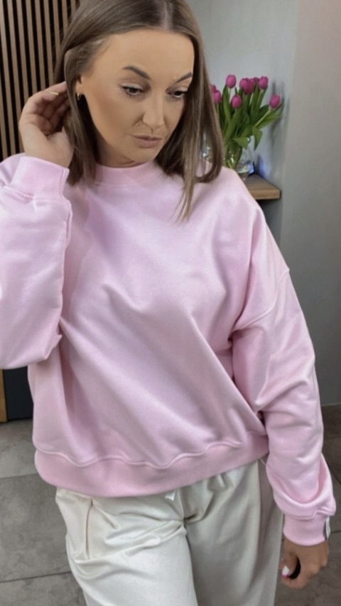 Bluza Basic Lenoshka Pink Bluza Basic Lenoshka Pink