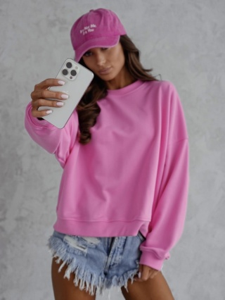 Bluza Basic Lenoshka Dark Pink