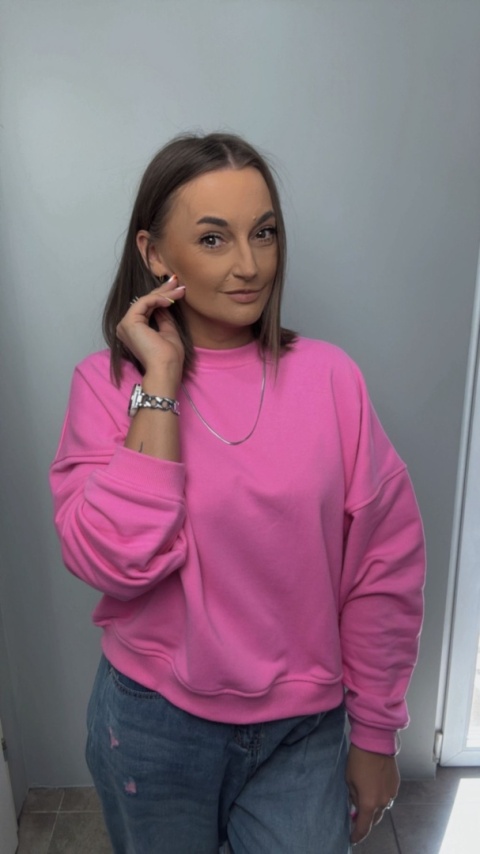 Bluza Basic Lenoshka Dark Pink Bluza Basic Lenoshka Dark Pink