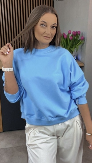 Bluza Basic Lenoshka Ocean Blue