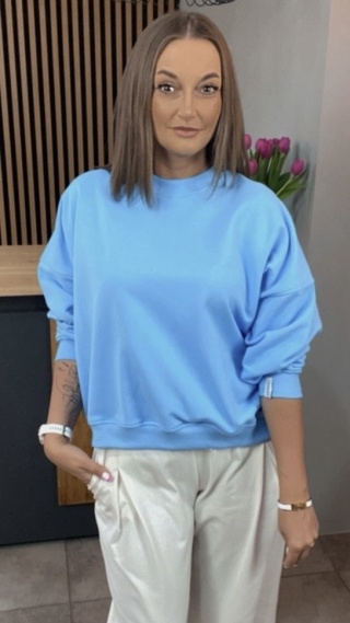 Bluza Basic Lenoshka Ocean Blue