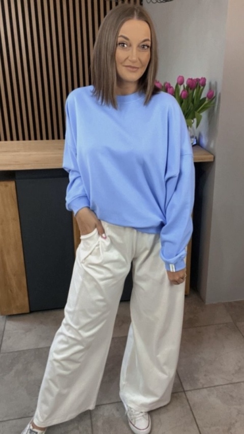 Bluza Basic Lenoshka Sky Blue Bluza Basic Lenoshka Sky Blue