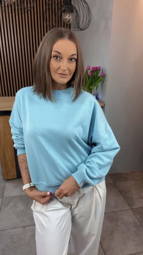 Bluza Basic Lenoshka Turkus Bluza Basic Lenoshka Turkus