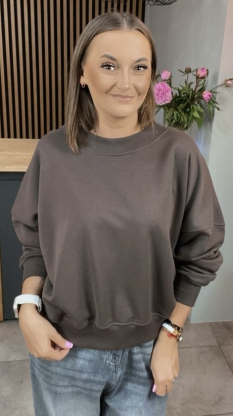 Bluza Basic NOODA Czekolada Bluza Basic NOODA Czekolada