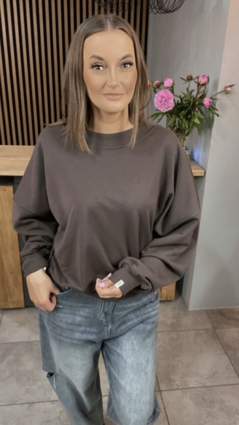 Bluza Basic NOODA Czekolada Bluza Basic NOODA Czekolada