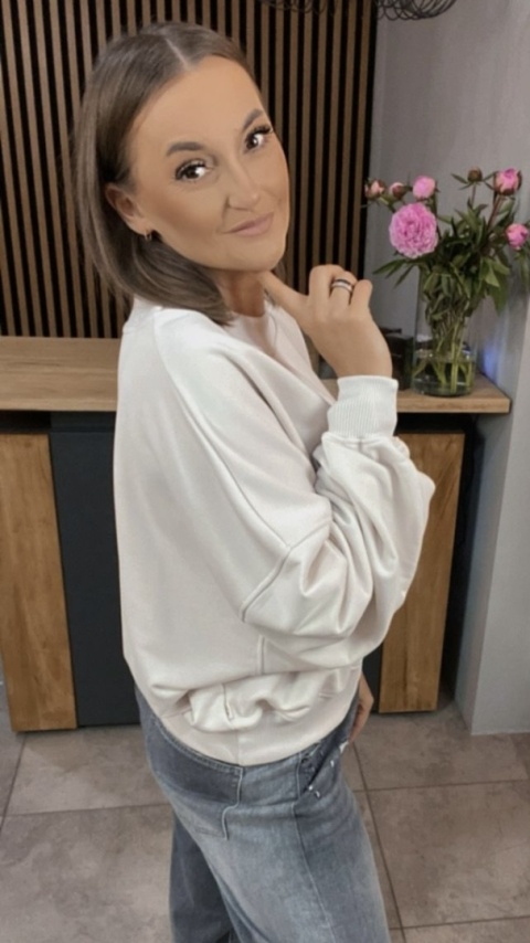 Bluza Basic NOODA Ecru Bluza Basic NOODA Ecru