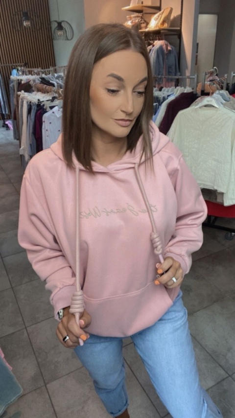 Bluza JOY z haftem ”the Jean West”–Różowa Bluza JOY z haftem ”the Jean West”–Różowa