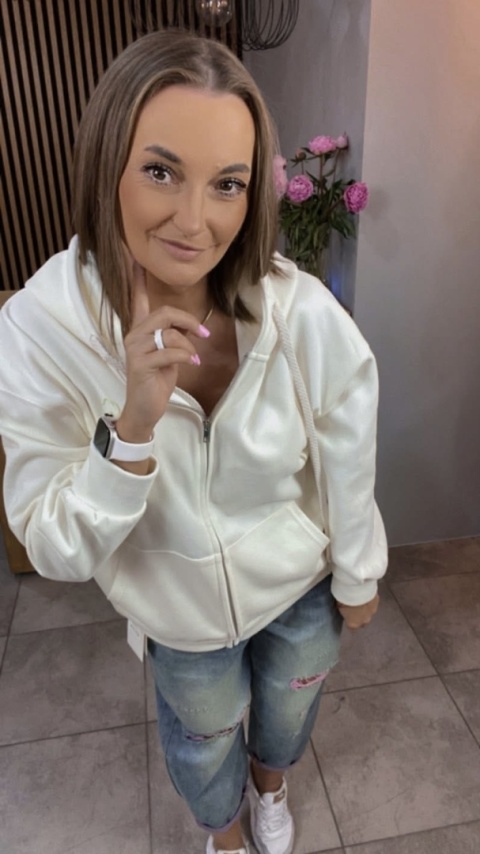 Bluza rozpinana ENJOY Ecru Bluza rozpinana ENJOY Ecru
