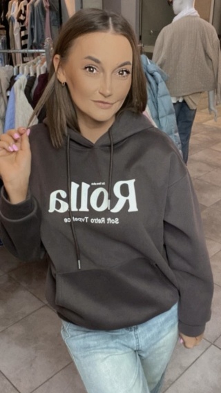 Bluza z kapturem ROLLA Czekolada