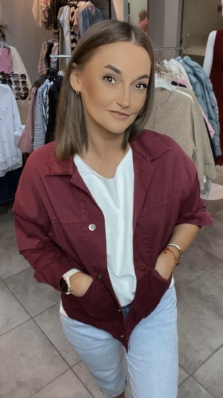 Katana Neste Burgundowa