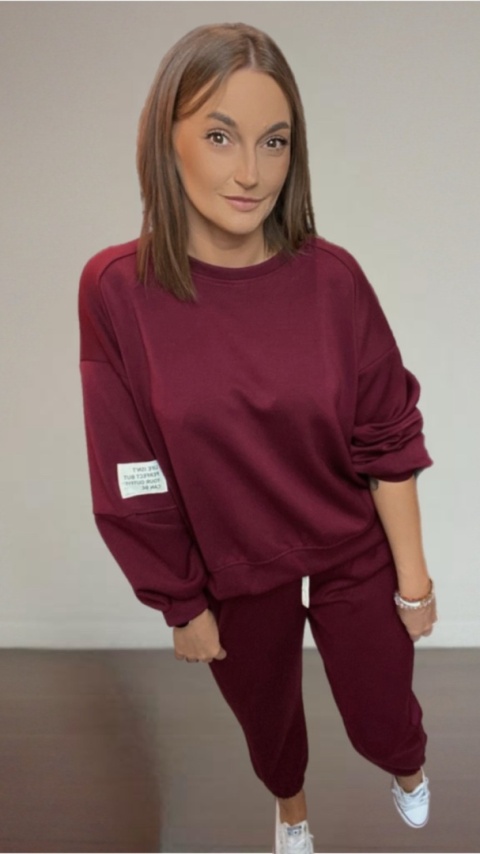 Komplet Masełko Azara Burgund Komplet Masełko Azara Burgund