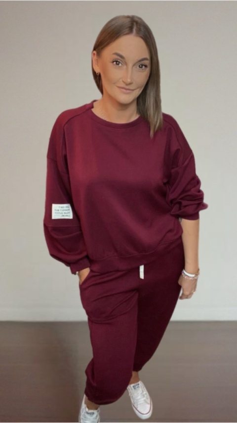 Komplet Masełko Azara Burgund Komplet Masełko Azara Burgund