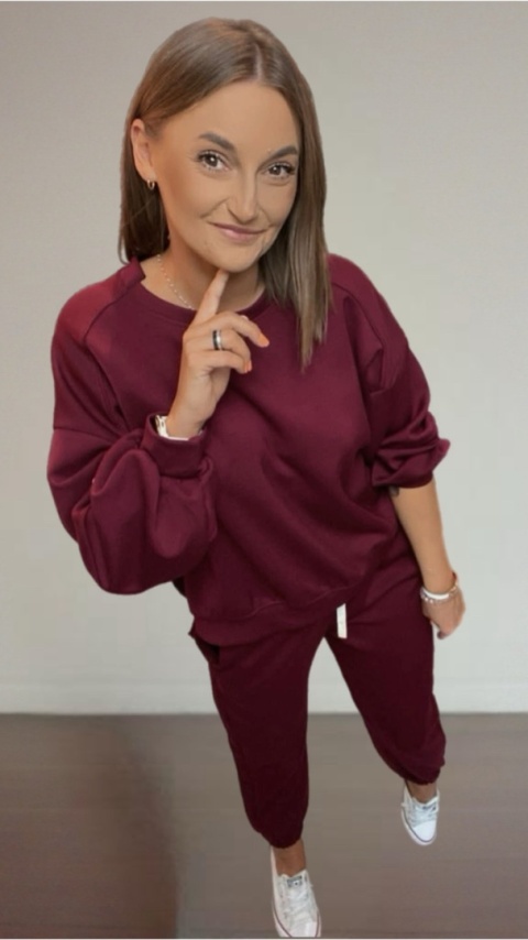 Komplet Masełko Azara Burgund Komplet Masełko Azara Burgund