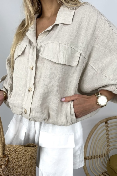 Katana Pure Linen Beżowa Katana Pure Linen Beżowa