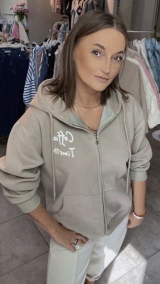 Bluza z Kapturem Coffe Time Fango