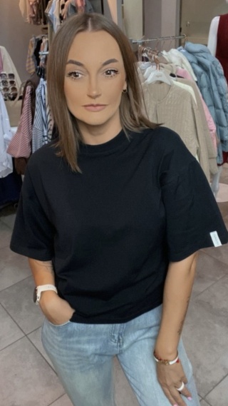 T-shirt Basic Lenoshka Czarny
