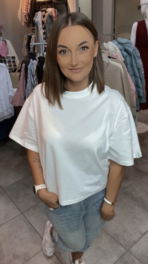 T-shirt Basic Lenoshka Ecru T-shirt Basic Lenoshka Ecru