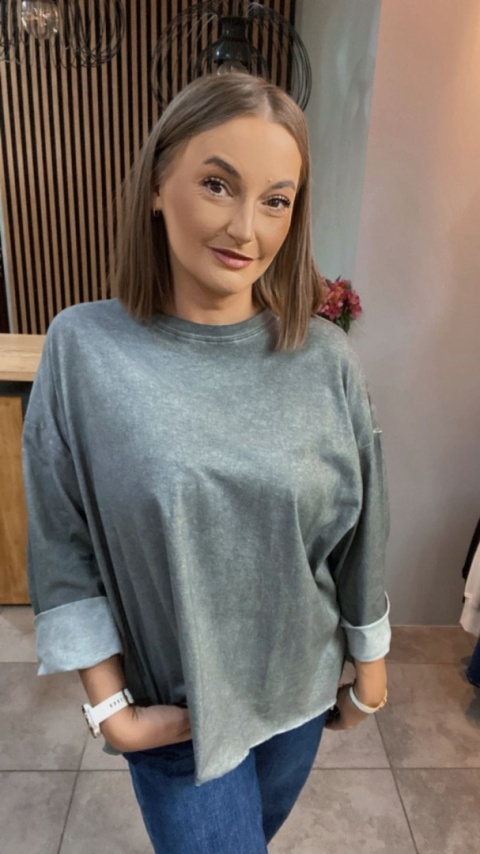 Bluza dekatyzowana basic oversize