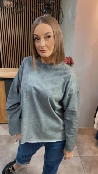 Bluza dekatyzowana basic oversize