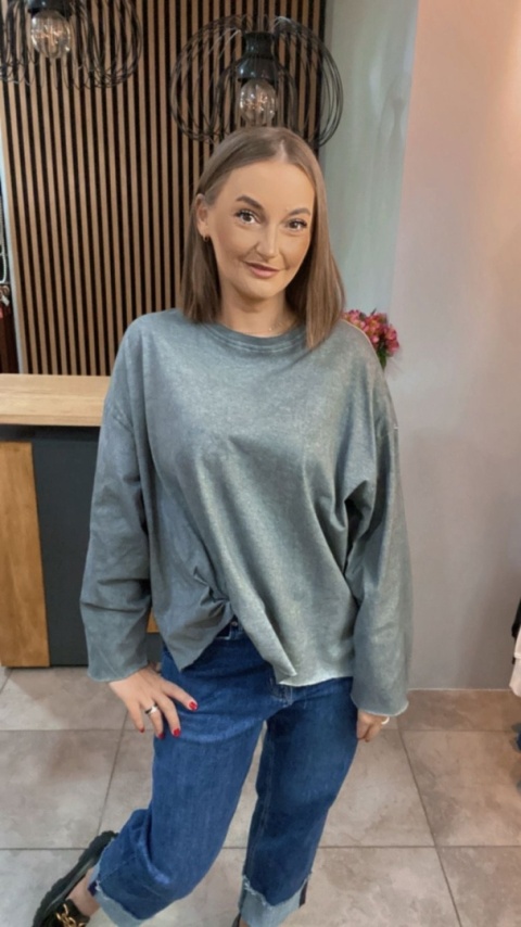 Bluza dekatyzowana basic oversize