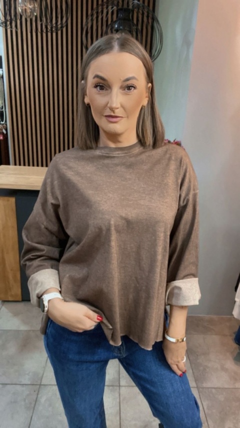 Bluza dekatyzowana basic oversize