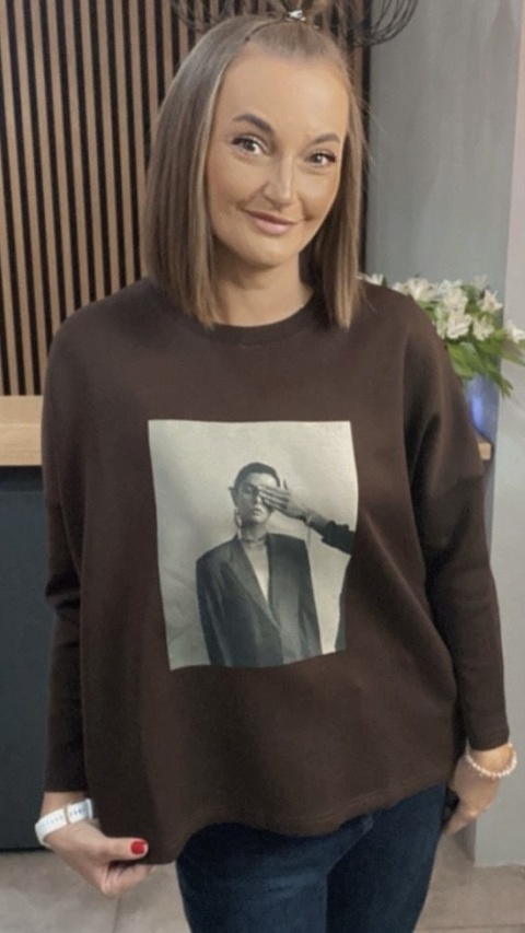 Bluzka Oversize „Portrait Black&White”